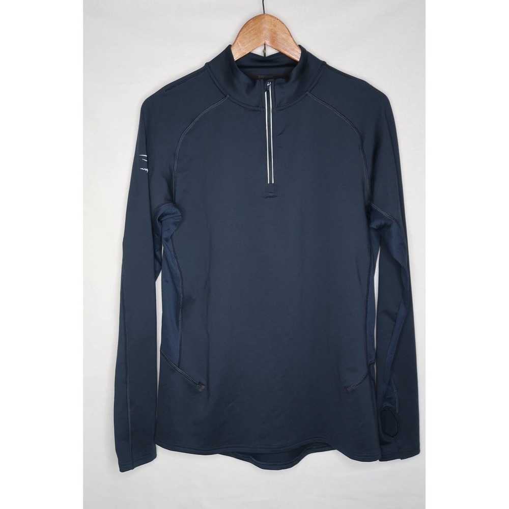 Gymshark Men's Performance 1/4 Zip Slim Fit Navy Blue Sz S Activewear‎ Gym